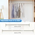 thumbnail image 4 of Shower Curtain ,Diameter Adjustable Spring Tension Stainless Steel Telescoping Rod,Easy Install,No Rust, 4 of 7
