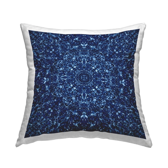 Stupell Industries Geometric Mosaic Pattern Decorative Printed Throw Pillow Design by El Perkin.