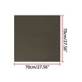 thumbnail image 2 of INSPIRE CHIC 70cm Women Scarves Plain Solid Color Pure Square Neck Scarf Neckerchief Dark Gray, 2 of 5