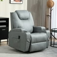 thumbnail image 2 of HOMCOM Fauteuil Inclinable de Massage en Cuir PU avec Siège Pivotant à 360 Degrés, 2 of 9