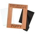 thumbnail image 3 of Personalized Gifts Grandson Granddaughter Gift Be Like Poppy Natural Wood Engraved 4x6 Portrait Picture Frame Wood, 3 of 7