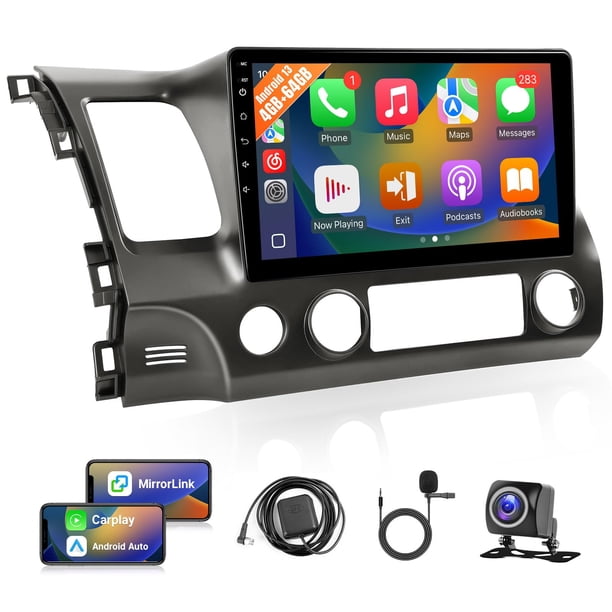 Radio para Auto Leadfan Honda Civic 2006-2011 Pantalla Táctil 10.1" Android 13