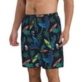 Adobk Dinosaur Print Men's Swim Trunks Hawaiian Bathing Suit Swimsuits
