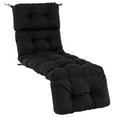 thumbnail image 7 of Gymax Set of 4 73'' Lounge Chaise Cushion Padded Recliner Cushion Black, 7 of 7