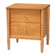 thumbnail image 4 of Baxton Studio Lucera Oak Brown Queen Size 3-Piece Bobbin Bedroom Set, 4 of 12