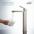 thumbnail image 3 of Kibi Cubic Single Handle Bathroom Vessel Sink Faucet with Pop Up Drain, 3 of 3