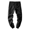 thumbnail image 4 of NIEWTR Mens Casual Joggers Pants Sweatpants Cotton Cargo Pants Outdoor Running Workout Pants with Pockets (Black,XXL), 4 of 5