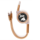thumbnail image 1 of Ser tu propio Black White cita Cable de carga telescópico múltiples USB tres en uno, 1 of 3