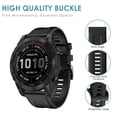 thumbnail image 3 of Correa de silicona para reloj deportivo Garmin Fenix ​​7/6 Pro/5 22 mm (negro) WDOplteas  Para estrenar, 3 of 8