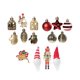 thumbnail image 4 of 32 Uds Adornos navideños Macarena Cascanueces dorado Bolas colgantes para fiestas, 4 of 8
