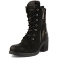 thumbnail image 6 of Replay Firestar Women's Lace Up Leather Ankle Boot With Side Zip In Black Size 7, 6 of 6