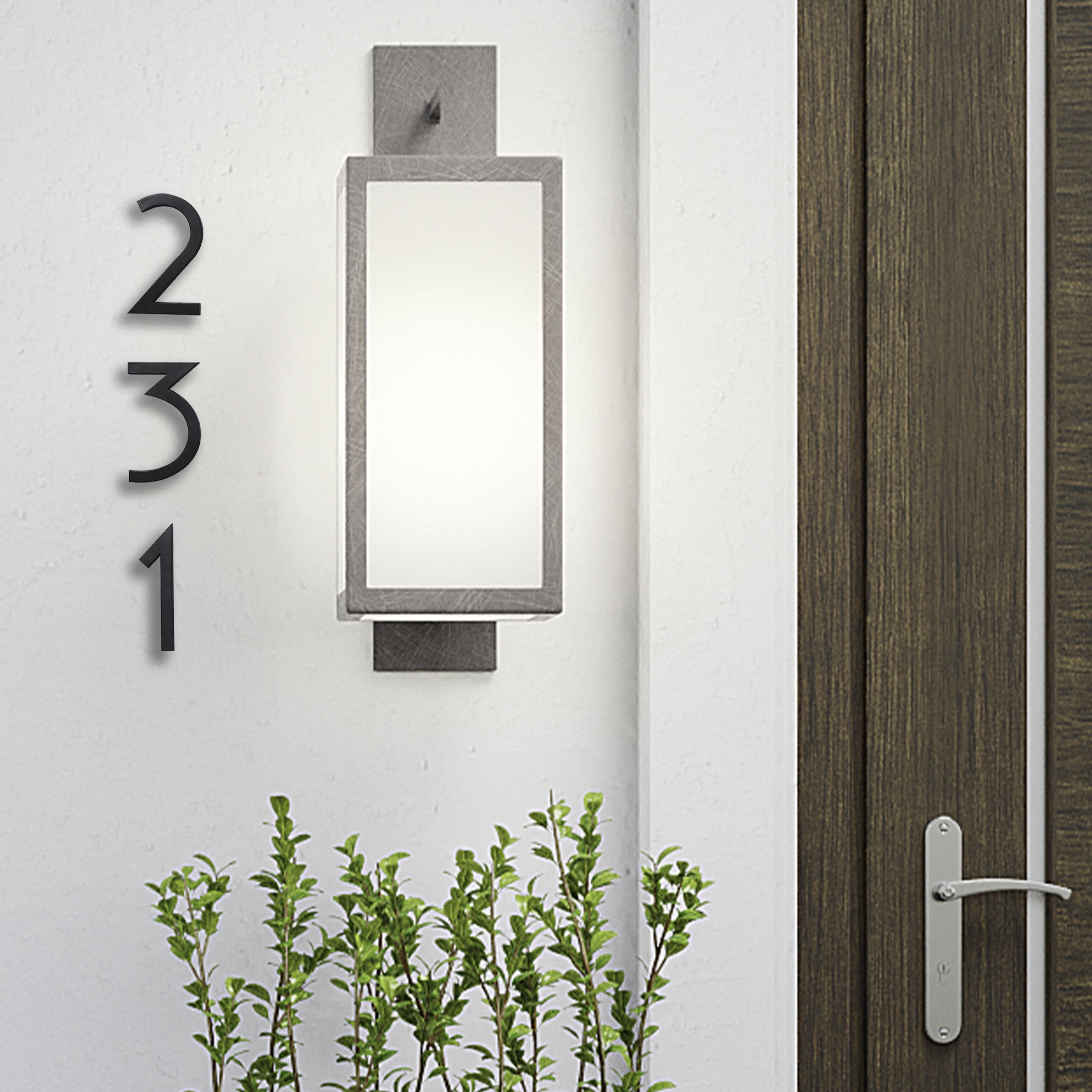 (3 pack) HY-KO 6" Black Floating Mount House Number 9