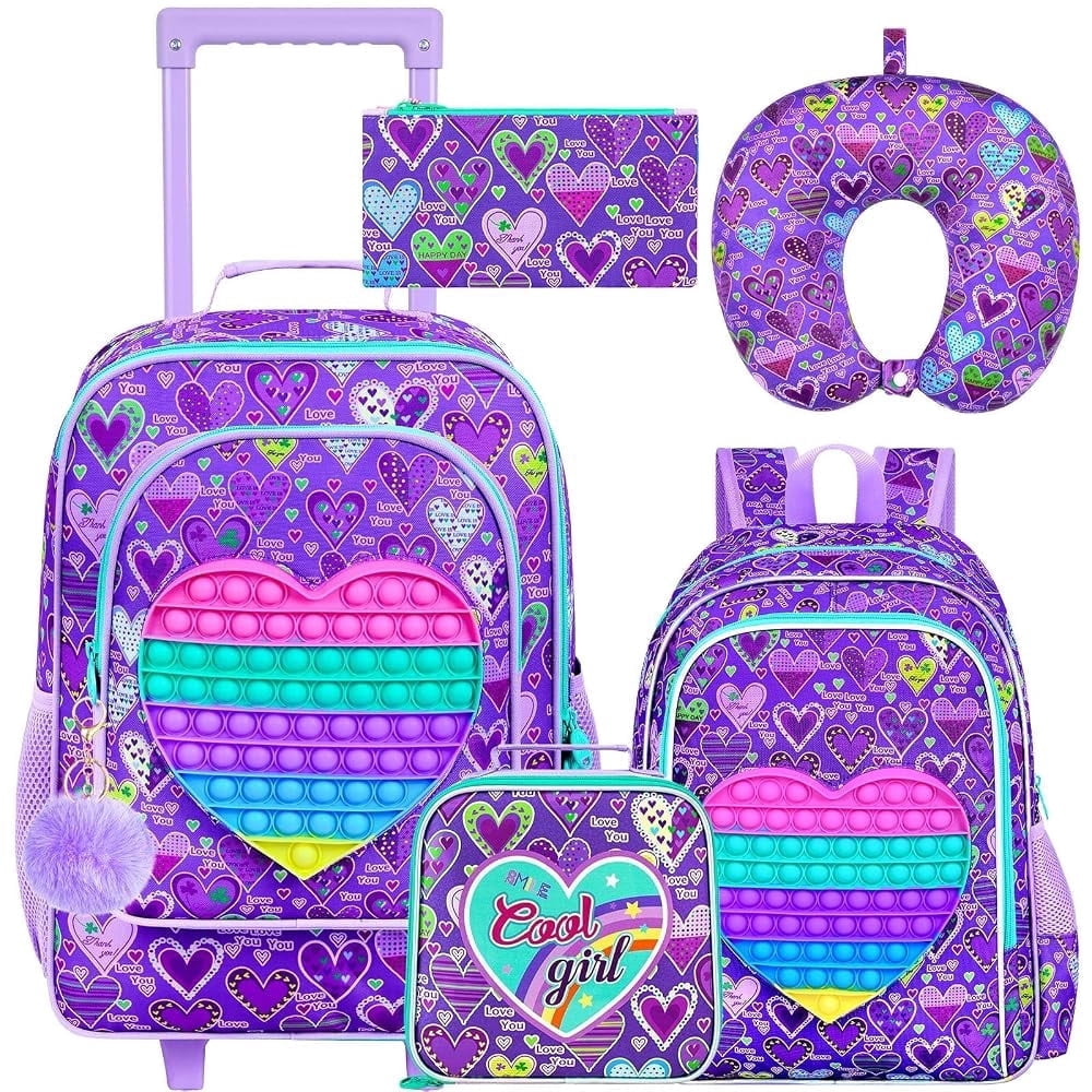 Wildkin Kids Rolling Suitcase for Boys & Girls, Perfect for School