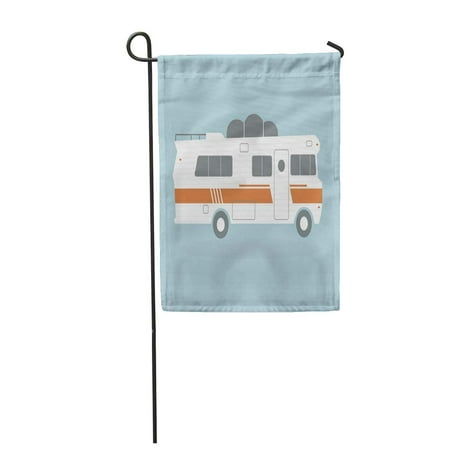 SIDONKU Home Vintage Camping Cars for All Family Mobile Bus Caravan Garden Flag Decorative Flag House Banner 12x18 (Sylvanian Families Caravan And Car Best Price)