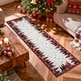thumbnail image 4 of FairOnly Red 2'x10'Christmas RunnerRug for Bedroom Ultra Soft Festive Floor Mat for High-Traffic Areas Machine Washable Non Slip Low Pile Rug for Hallway, 4 of 7