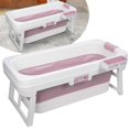 thumbnail image 3 of solautey Portable Bathtub,Foldable Freestanding Bathtub,Shower Stall Tub,Bathroom Folding SPA Bath For Adults, Boys & Girls,Outdoor/Indoor Hot Ice Bath,51 Inch, 3 of 7