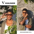 thumbnail image 2 of Gafas de sol VANLINKER Retro Chunky Rectangle VL9823 Negro/Naranja, 2 of 5