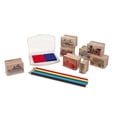 thumbnail image 5 of Melissa & Doug Wooden Stamp Set: Vehicles - 10 Stamps, 5 Colored Pencils, 2-Color Stamp Pad, 5 of 9