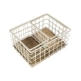 thumbnail image 6 of happimess BSK3004C-3SET Evvie Vintage Farmhouse Handmade Wire Metal Nesting Storage Baskets with Wood Base, Almond/Natural (Set of 3), 6 of 6