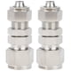 thumbnail image 4 of Conector de mamparo de ajuste de compresión de virola de 2 piezas, recto de 2 toques, acero inoxidable 304Ф12x8, 4 of 9