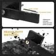thumbnail image 5 of 15-Pack Heavy Duty Closet Door Handlesets - Modern Square Panel Design with Privacy Door Knob & Black Exterior Door Handle - Perfect for Bedroom, Bathroom & Hallway, 5 of 8