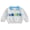 Gray, variant on RUINIXCW Boys Quarter Zip Sweatshirt Back to School Letter Embroidery Plaid Lapel Long Sleeve Pullover