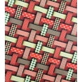 thumbnail image 4 of Violet Linen Seasonal Christmas Splendours Pattern, Polyester, Super soft feel faux suede fabric, digital print, Interweaving Ribbons, Christmas Red, 18 Inch x 18 Inch, Decorative Throw Pillow, 4 of 7