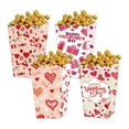 thumbnail image 4 of Valentine's Day Outfit Women16PC Valentine's Day Popcorn Boxes Love Heart Conversation Treat Candy Goodie Boxes Cardboard Popcorn Container for Valentine Wedding Party Supplies5.82"x2.36"x2.36", 4 of 9