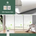 thumbnail image 2 of Yoolax Motorized Solar Shade Romote Control Light Filtering Roller Blinds Transparent Sight Auto Window Blinds(90% Blackout White,34"W x 72"H), 2 of 6