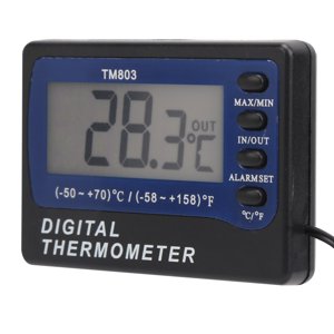 Temperature Meter, Compact Structure  Light Weight  for Medicine Cabinets for Aquariums