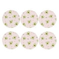 thumbnail image 2 of Balery 6 Pcs Avocado Doing Sport Yogaleather Coasters Set, Drink Table Cup Coasters For Living Room Kitchen Coffee Decor, 2 of 9