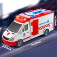 thumbnail image 4 of NETNEW Ambulance Toy Car with Light & Siren Sound Effects - Friction Powered Wheels & LED Lights Toys for Boys 3-6 Years, 4 of 7