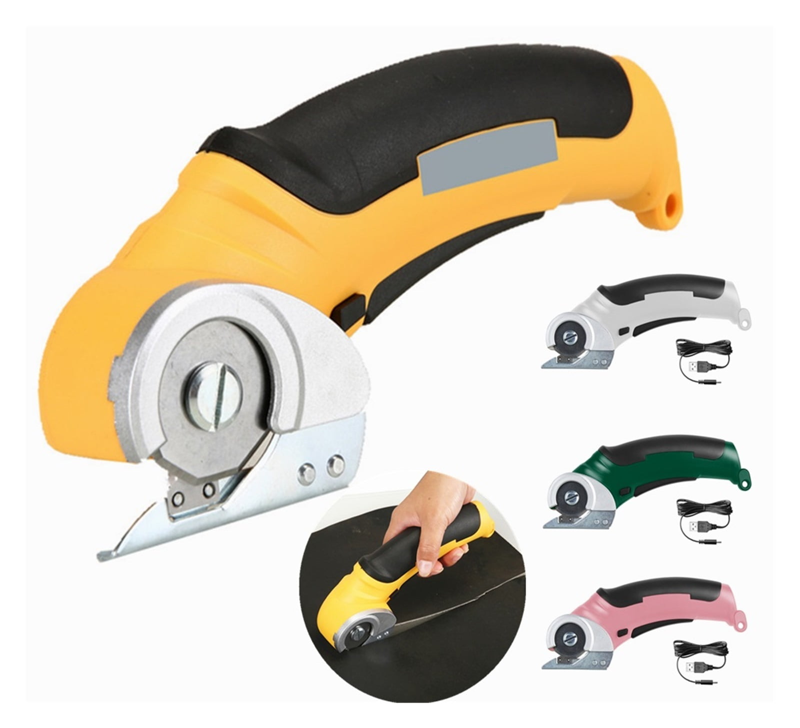 Electric Scissors Rechargeable Cordless Electric Cutter Shear For Cardboard Leather Fabric Scrapbook Carpet Electric Rotary Cutt ,Lightweight and Comfortable