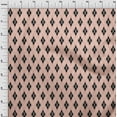 thumbnail image 3 of oneOone Silk Tabby Peach Fabric Argyle Check Sewing Fabric By The Yard Printed Diy Clothing Sewing Supplies 42 Inches Wide, 3 of 4