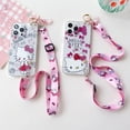 thumbnail image 4 of Hello Kitty For iPhone 15 14 13 12 11 Pro Xs Max Xs XR 7 8 6 Plus SE 2020 Case Wrist Strap Ornament, 4 of 5