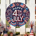 thumbnail image 4 of Independence Day America Wooden Hanging Decoration Patriotic Round Wall Decor For Home And Porch Festival Celebration Hanging Board Decoration, for Independence Day Wall Home Farmhouse, 4 of 6