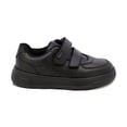 thumbnail image 3 of Tenis escolar Audaz para niño en piel negro Raptor con doble tira de contacto, 3 of 7