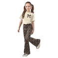thumbnail image 3 of Gaexia Toddler Girl Lounge Set,Girls Casual Fashion Outfit Bow Short Sleeve Top and Long Pants Toddler Play Comfy Two Piece Ensemble Fashion Clothes,11-12 Years, 3 of 6
