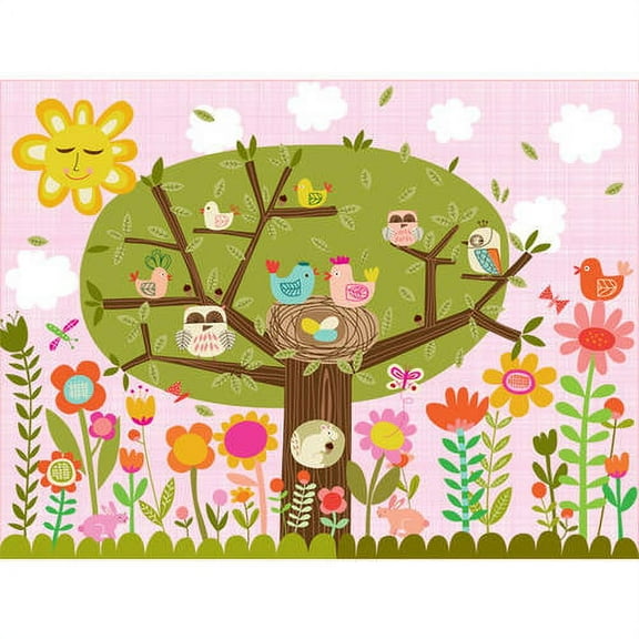 Oopsy Daisy's Bloomin' Birdies Canvas Wall Art, 18x14