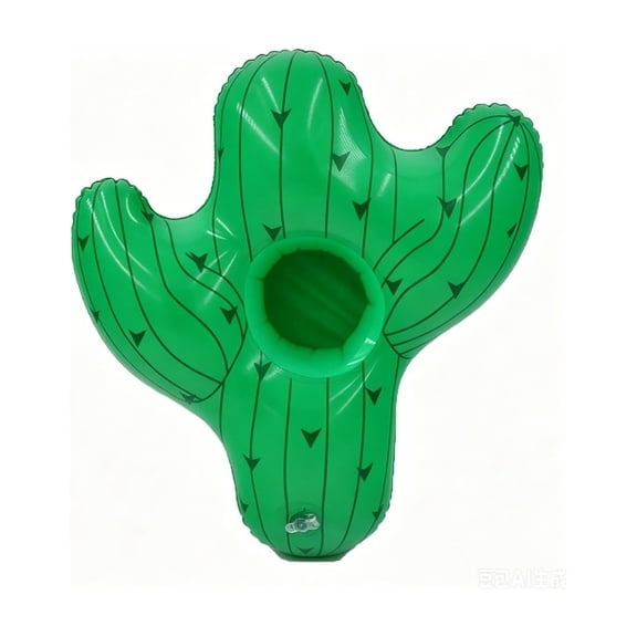 Inflatable Drink Holders Palm Tree and Cactus Floating Cup Holders Pool Drink Floaties Summer Beach Themed Party PVC Beverage Floats