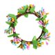thumbnail image 2 of Corona de Pascua con bayas artificiales y velas | Corona decorativa de primavera para la puerta principal o centro de mesa | Corona floral de plástico para la decoración navideña del hogar, 2 of 6