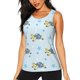 thumbnail image 1 of Fotbe Cartoon Turtle Blusas Sin Mangas para Mujer – Estilo Casual, Corte Suelto, Slim-Fit, Cuello Redondo Deportivo, Tops de Verano para Gimnasio y Yoga-Medium, 1 of 1