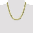 thumbnail image 5 of Avariah Diamonds Solid 10k Yellow Gold 8.5mm Flat Beveled Curb Chain - 26", 5 of 8