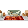 thumbnail image 3 of Large Rugs, Anime Cloud Rug, Orange Rugs, Gift For Her Rug, Anime Rugs, Modern Rugs, Decorative Rug, Thin Rug, Soft Rugs, Home Decor, 2.6'x9.2' - 80x280 cm, 3 of 7
