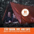 thumbnail image 3 of Carpa de Emergencia Mylar Go Time Gear para Supervivencia, Naranja, 2 Personas, 3 of 8