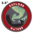 thumbnail image 2 of Explore Nature! 3.5 Inch Iron Or Sew On Embroidered Fabric Badge Patch Seek Adventure, National Park Iconic Series, 2 of 2