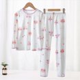 thumbnail image 2 of TOWED22 Toddler Baby Girls Outfits Ribbed Long Sleeve Ruffle Hem Tops + Flared Pants Sets 2Pcs Infant Fall Winter Clothes,White,11-12 Y, 2 of 8