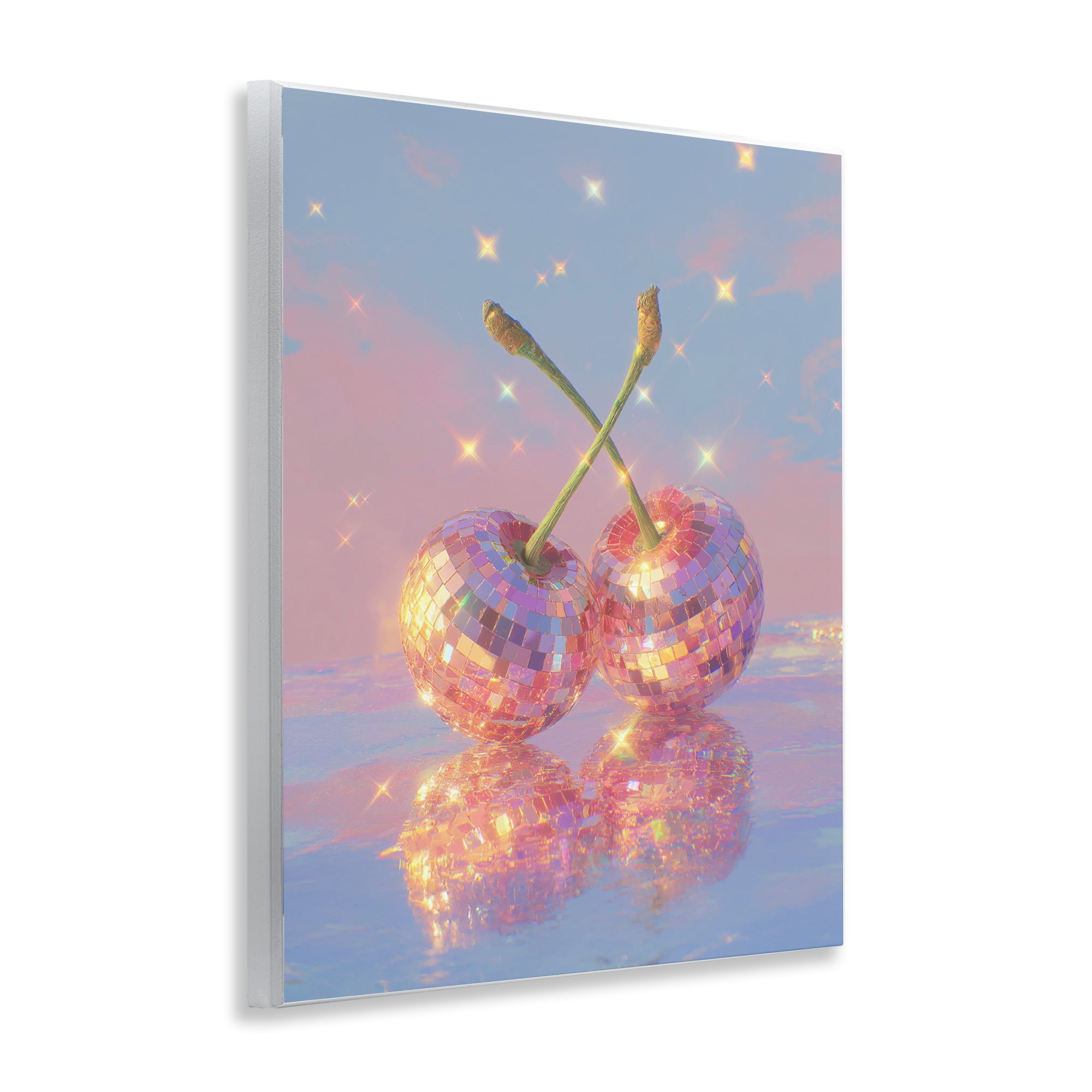 Disco Cherry Reflection Wall Plaque Art, design by Ziwei Li