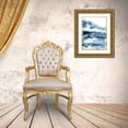 thumbnail image 3 of Harper, Ethan 25x32 Gold Ornate Wood Framed with Double Matting Museum Art Print Titled - Indigo Tides I, 3 of 4