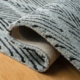 thumbnail image 5 of SAFAVIEH Micro-Loop Angelica Diamond Area Rug, Light Blue/Charcoal, 5' x 5' Round, 5 of 7
